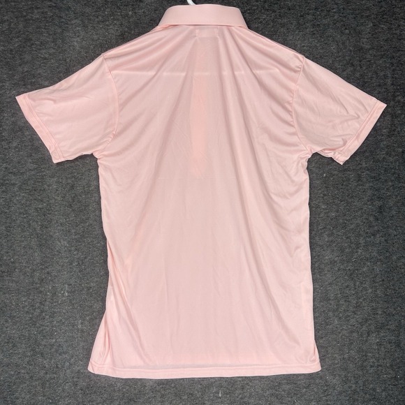 Collars and Co Polo shirt Mens S Pink Solid Stretch Spread Dress Collar - Picture 9 of 10